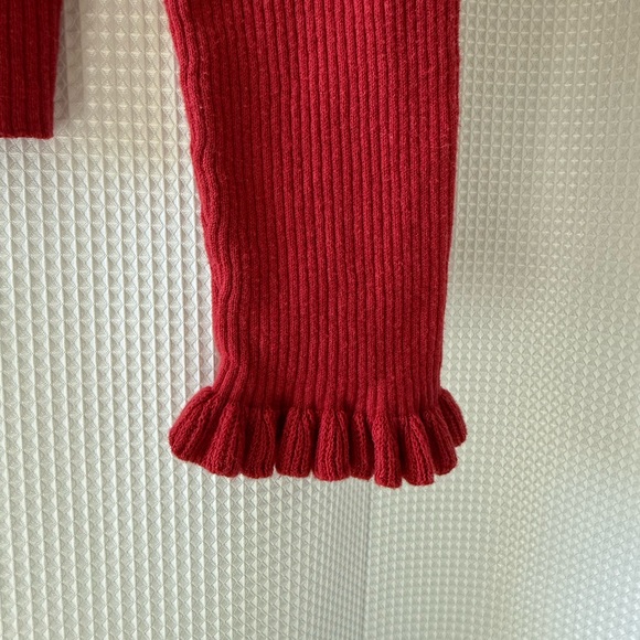 GAP Red Ribbed Knit Top - Picture 4 of 5